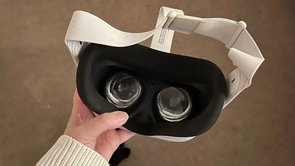Binnenkant van VR-bril