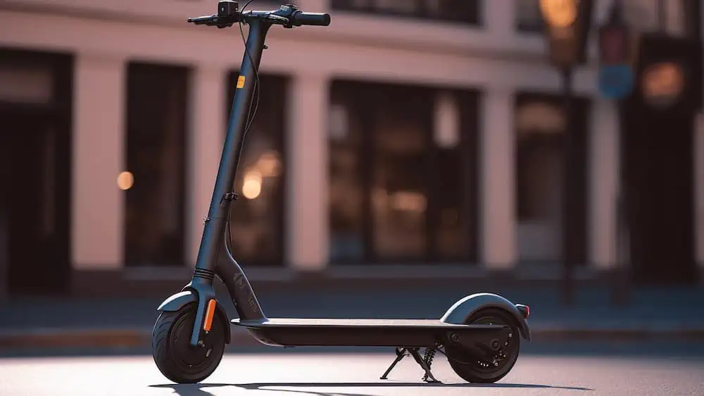 Elektrische scooter op straat