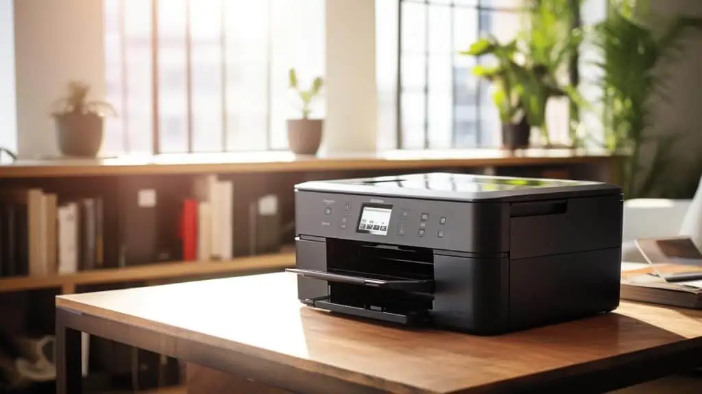 Printer op een bureau