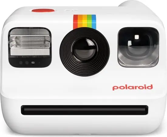 Polaroid Go instant camera, vooraanzicht