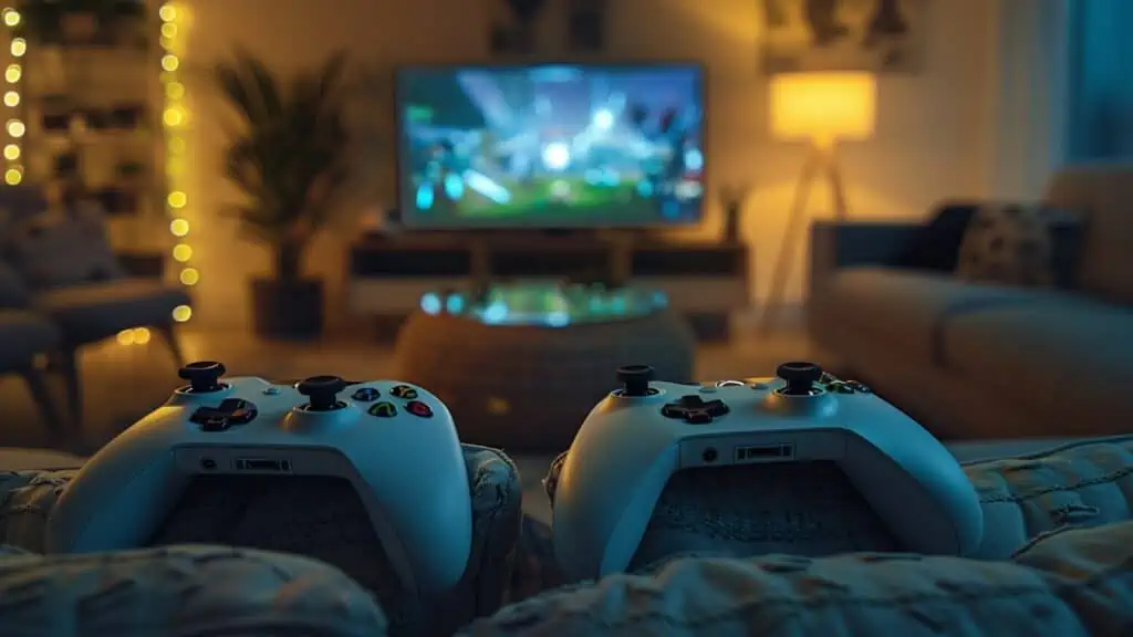Twee Xbox-controllers, vooraanzicht